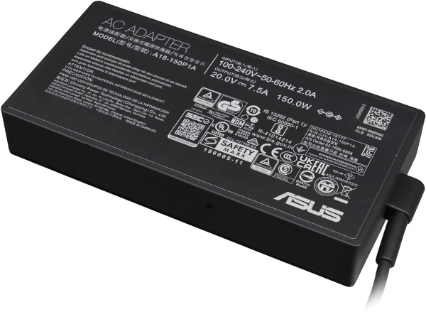 Блок питания (зарядка) 150W (20V 7.5A 6,0мм*3,7мм) A18-150P1A для ноутбука Zephyrus ROG Strix Asus, 0A001-00083500 (0A001-00082600)