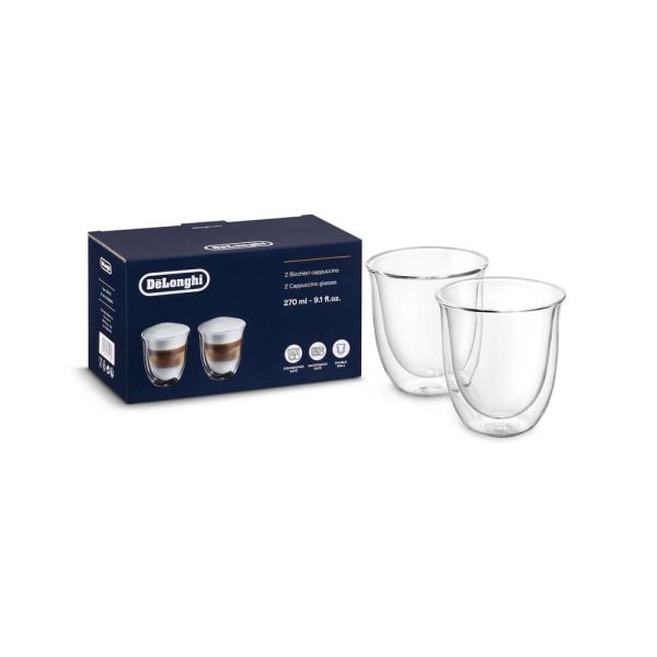 Набор стаканов DeLonghi Cappuccino 270 мл 2 шт, 5513284161