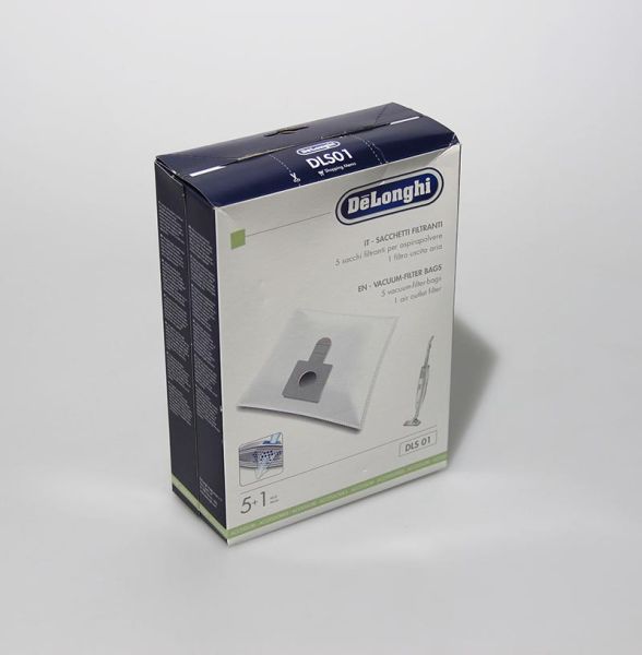 Фільтр-мішки (5шт. + 1 мікро-фільтр) для пилососів Delonghi, 5519210181