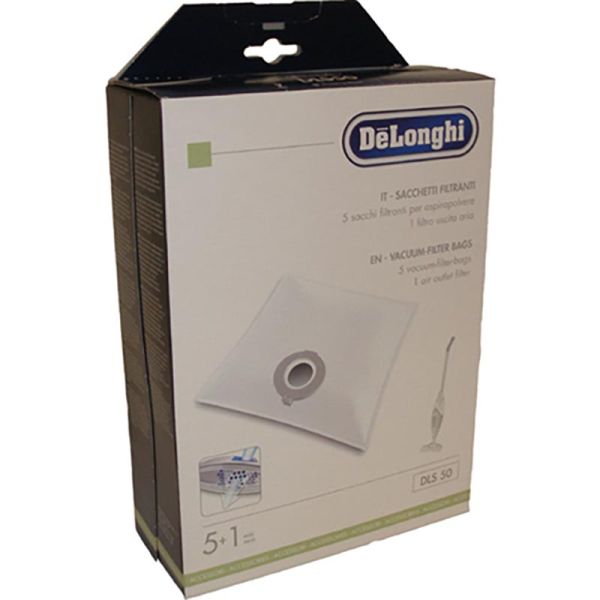Фильтр-мешки (5шт. + 1 микро-фильтр) для пылесосов DLS50 Delonghi, 5519210281