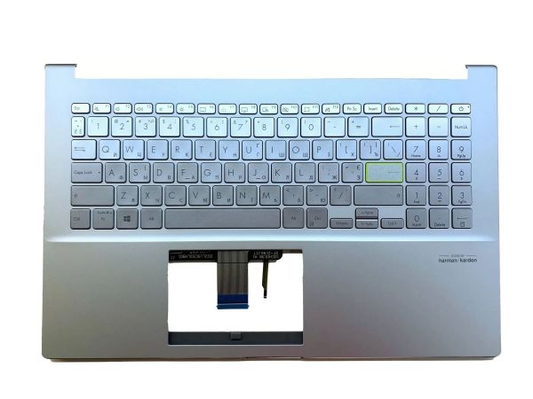 Топкейс з клавіатурою (сірого кольору) для ноутбука Asus, 90NB0RF1-R31UA0