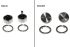 Ручки управління (2 шт.) грилю Delonghi, Braun, AS00002619