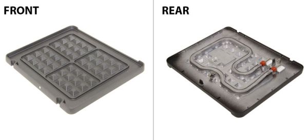 Верхня пластина для вафель до електрогрилю Delonghi, Braun, AS00002621
