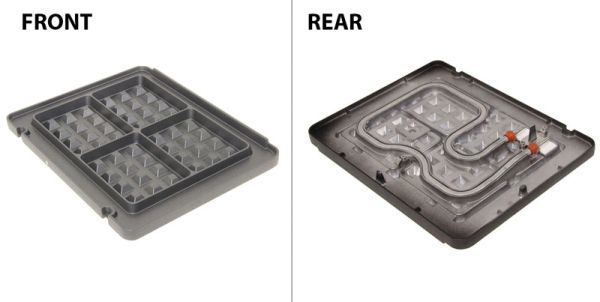 Нижня пластина для вафель до електрогрилю Delonghi, Braun, AS00002622