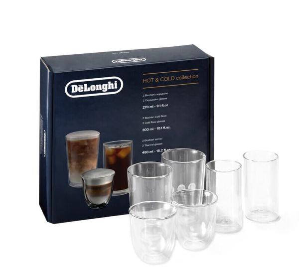 Набір склянок (270, 300, 480 мл.) Delonghi, AS00004620