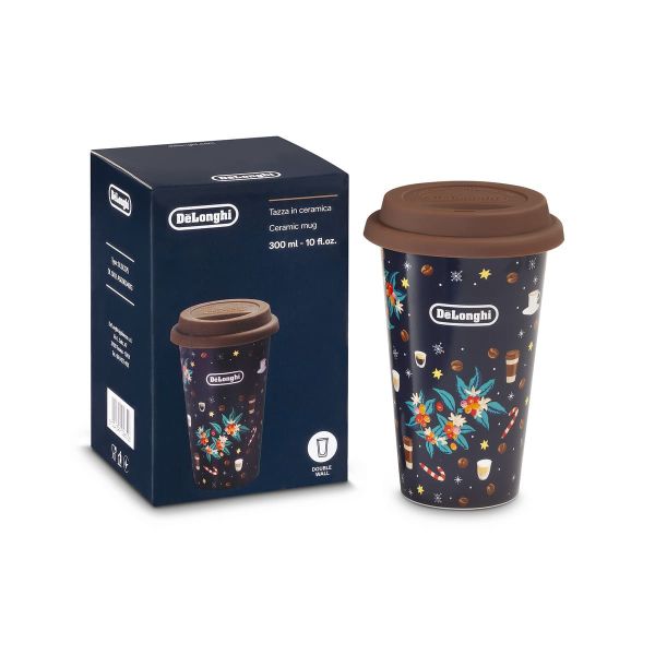 Керамическая термокружка 300 мл. CHRISTMAS Delonghi, AS00004913