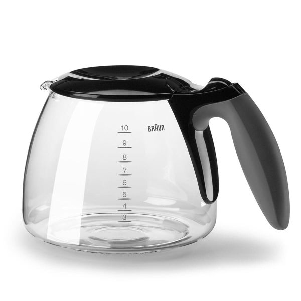 Колба с крышкой для кофеварки Braun KF500 (Черно-серая) Braun, AX13210012